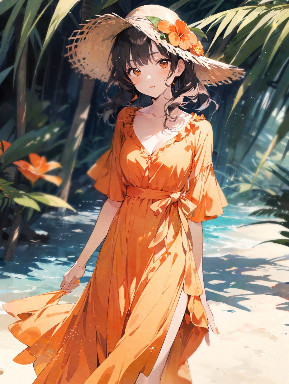 オレンジ・フラワー・クーラー | の人気AIイラスト・グラビア