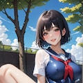 グラビアアイドル　セーラースク水撮影バージョン。 7枚目