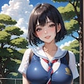 グラビアアイドル　セーラースク水撮影バージョン。 6枚目