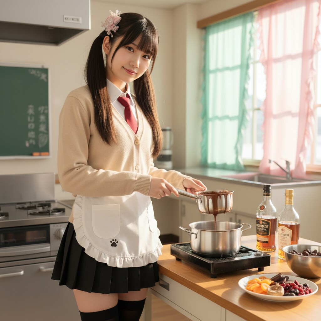 黒ツイさん。バレンタイン。料理部。