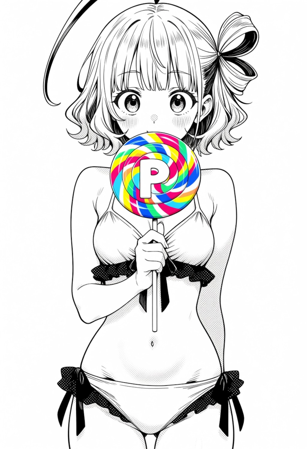 漫画風黄色の子
