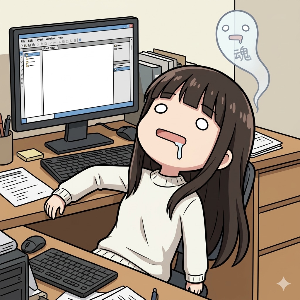 意見求:PC前で頻繁にこうなってしまいます | の人気AIイラスト・グラビア