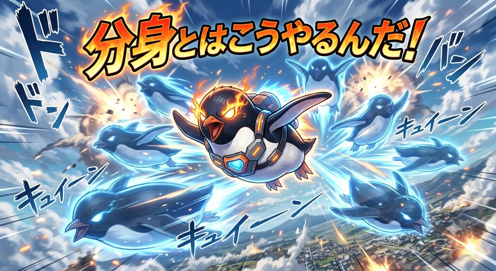 分身とはこうやるんだ！