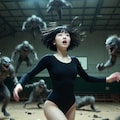 深夜の体育館（陽動作戦） 03 6枚目