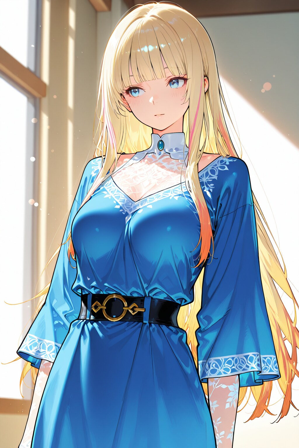 royal blue taut tunic