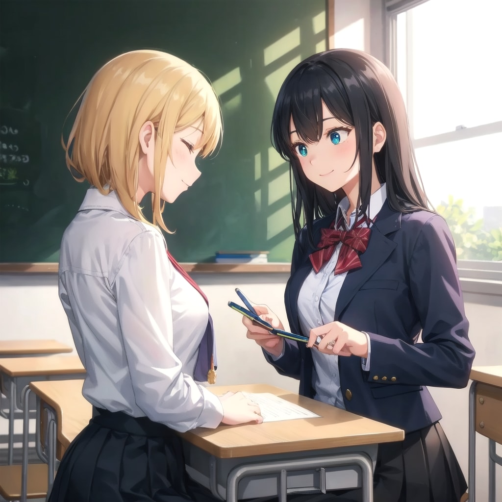 ふたり、放課後 | の人気AIイラスト・グラビア