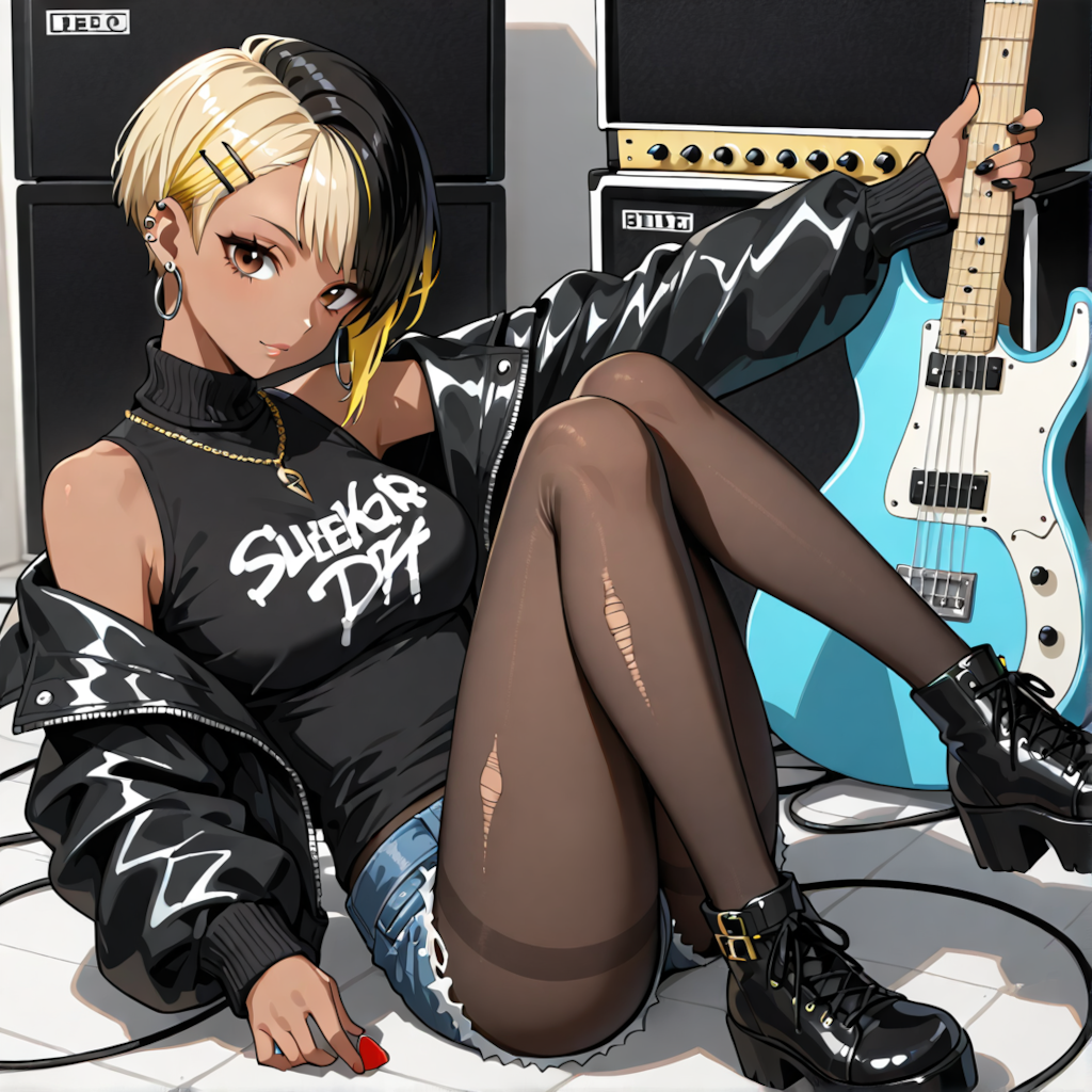 パンクファッション女子