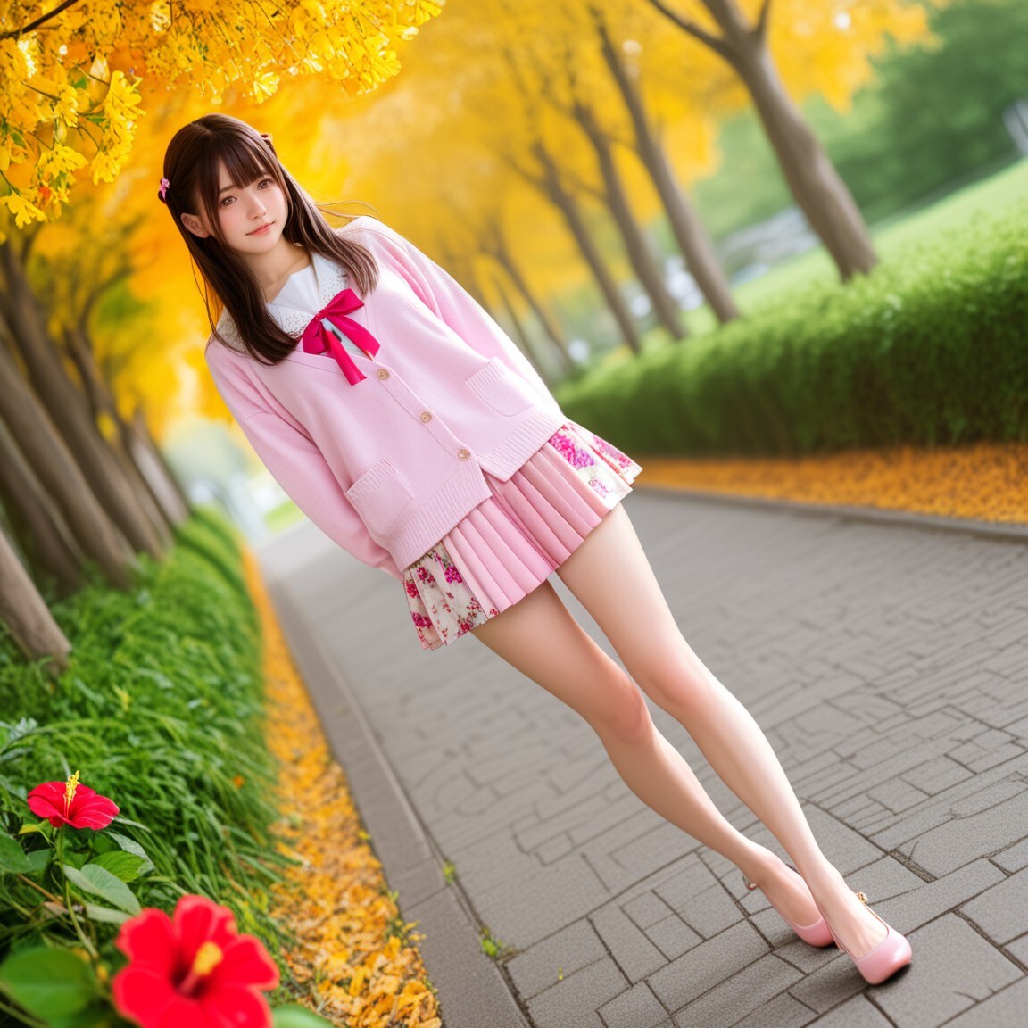 Hibiscus flower Girl | の人気AIイラスト・グラビア