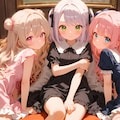 なかよし3人家族 #6 - 日常系アニメのエンドカードみたいな 2枚目