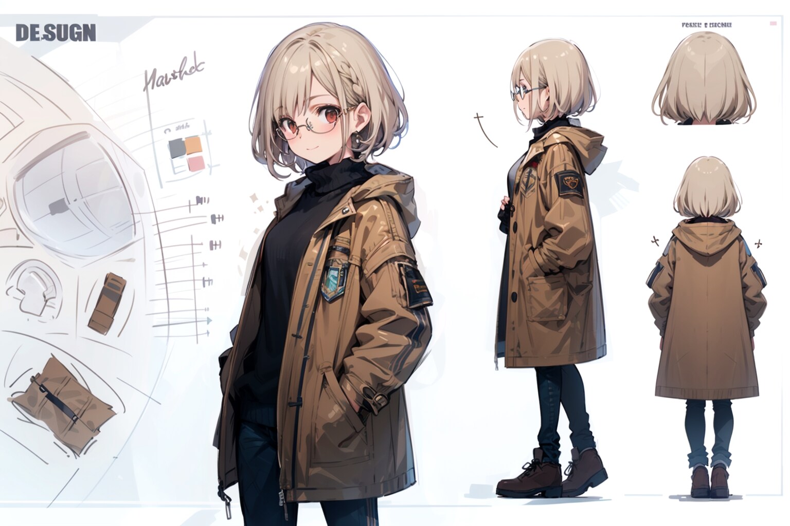眼鏡ちゃん設定画