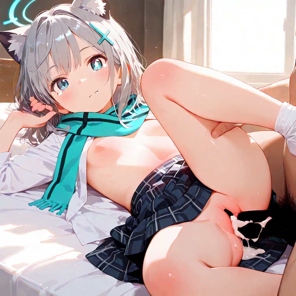 先生とシロコ② 先生。先生。ん、私ともエッチをするべき。