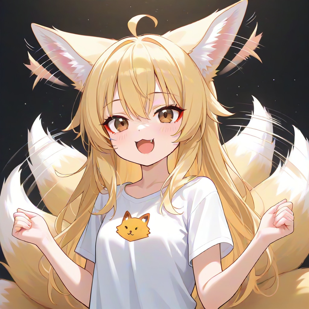 ぴこぴこ狐っ娘 | の人気AIイラスト・グラビア