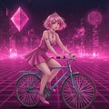 自転車に乗る PRISMちゃん 6枚目