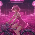 自転車に乗る PRISMちゃん 5枚目