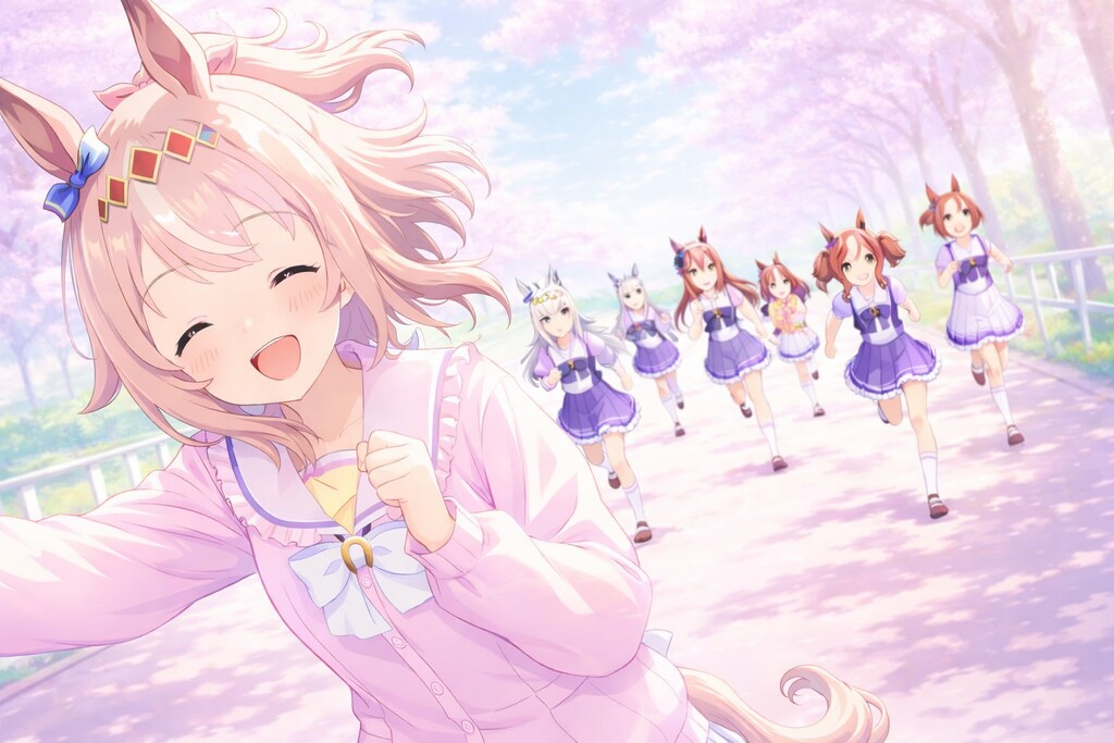 淡い春､淡い色の春に走り翔ける、