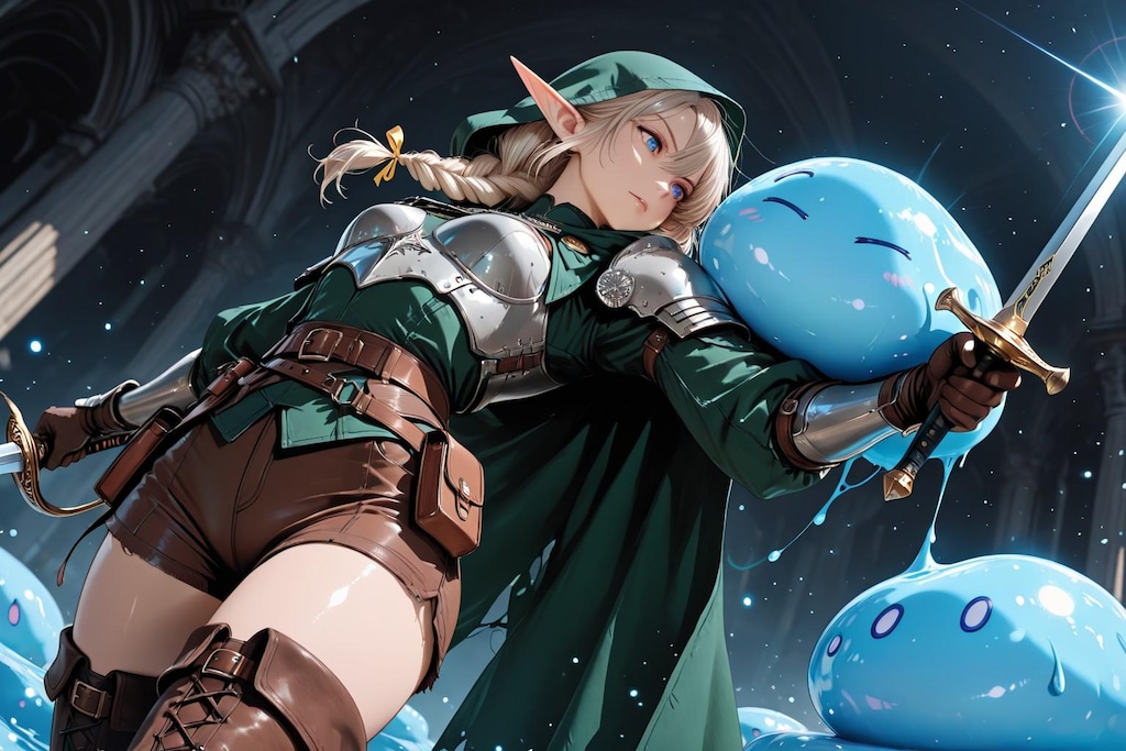 Beautiful Elf & Monster
