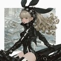 graphite bunny cosmic android girl sci-fi mode 黒鉛機械化兎耳機動隊 4枚目
