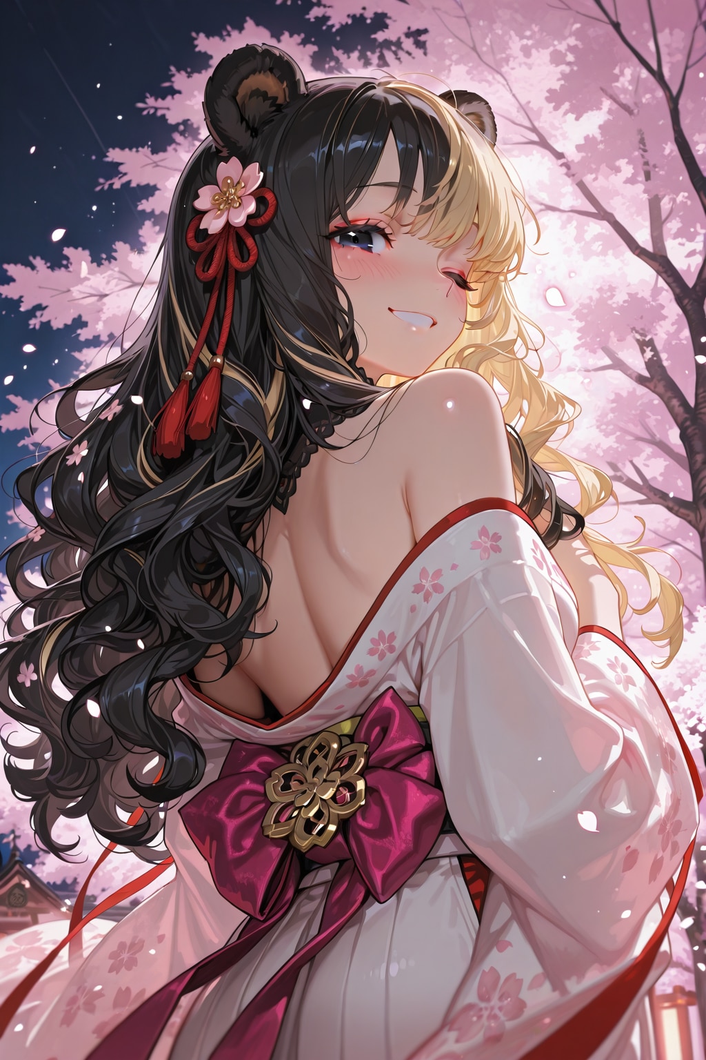 夜桜 | の人気AIイラスト・グラビア