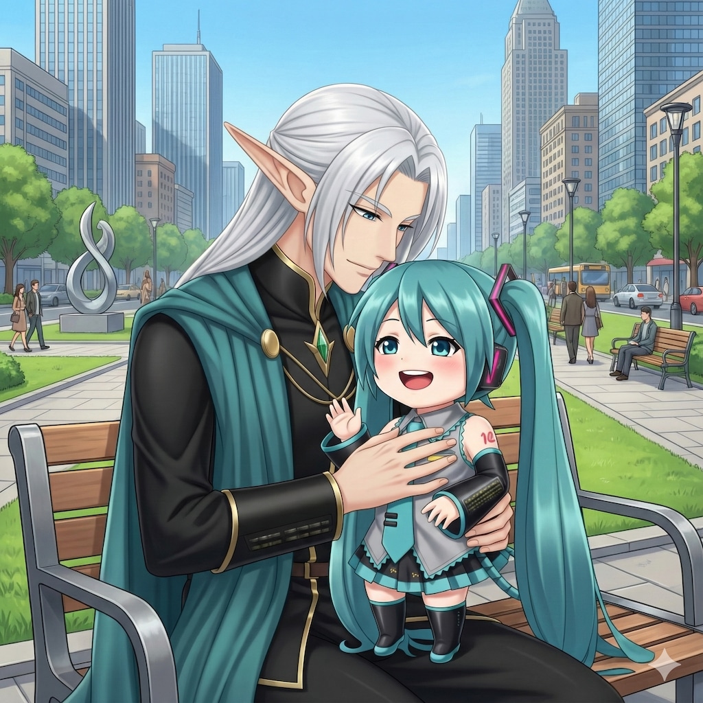 エルフとミクちゃん