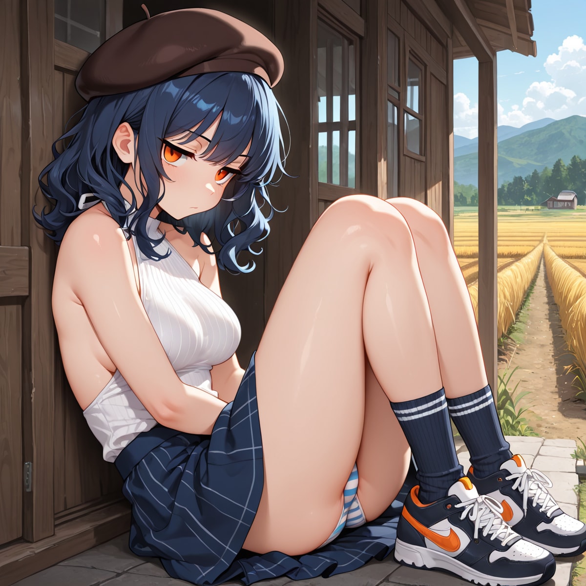 田舎住まいのジト目お姉さん