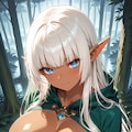 この森の霧、すごく濃いわ……迷わないように、ちゃんと私の後ろについてきてね？ ふふっ……でもこのおっぱいがあったら、あなたの集中力、ちゃんとここから離れられなくなっちゃうんじゃない？♡ 6枚目