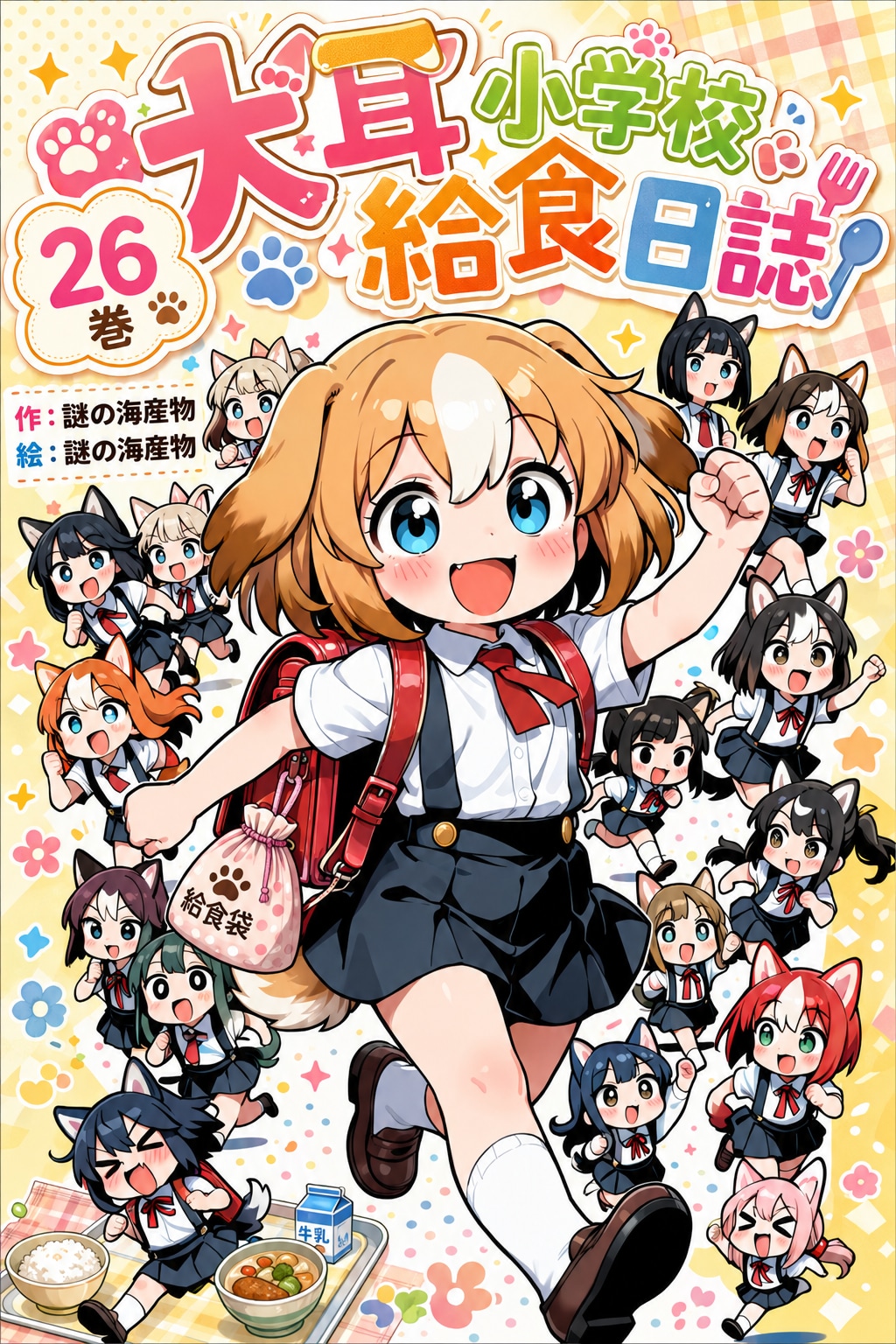犬耳小学校給食日誌 | の人気AIイラスト・グラビア