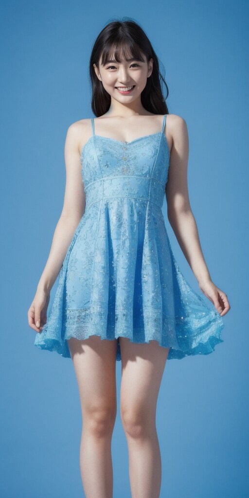 涼し気な水色のドレス