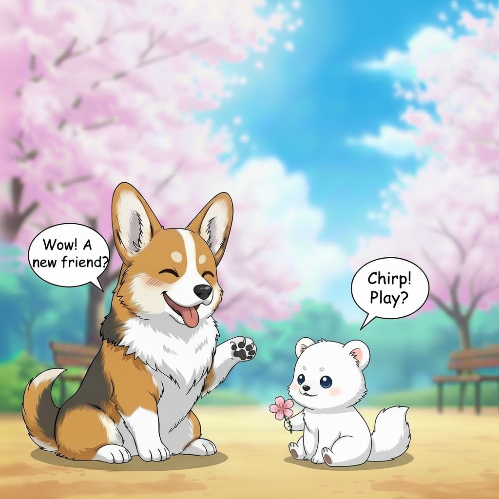 コーギーとどうぶつの会話2