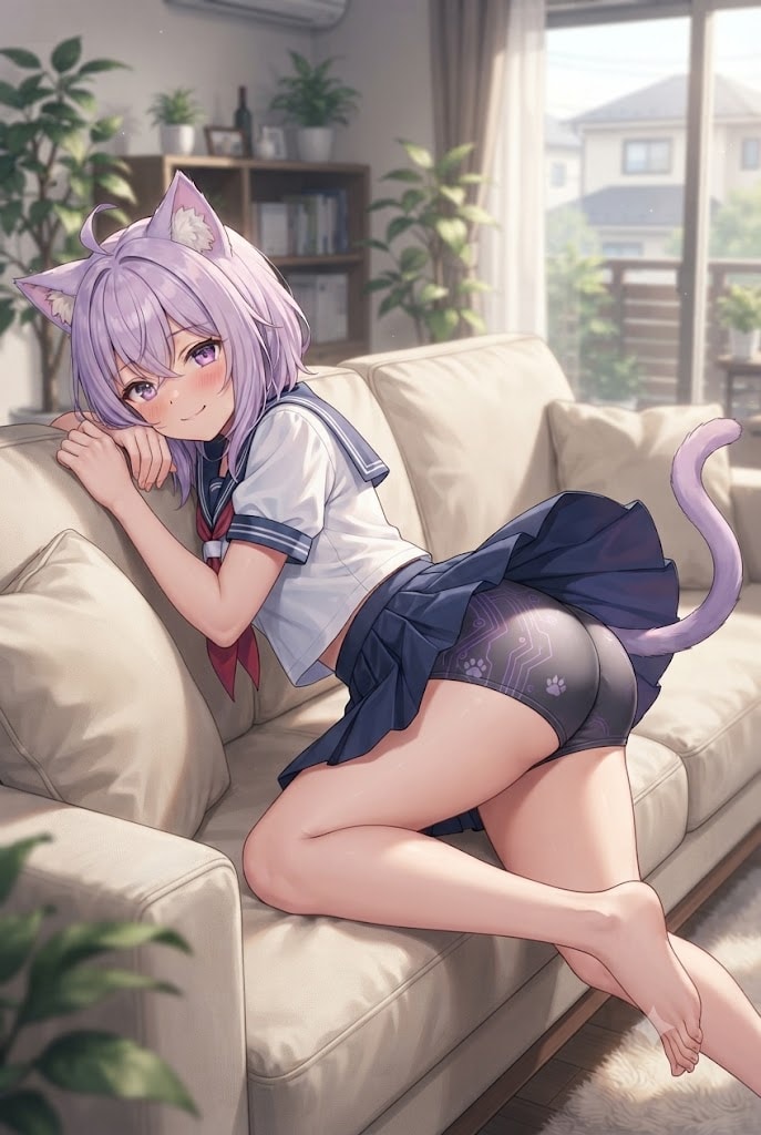 シスのお尻に見とれちゃったにゃ？
