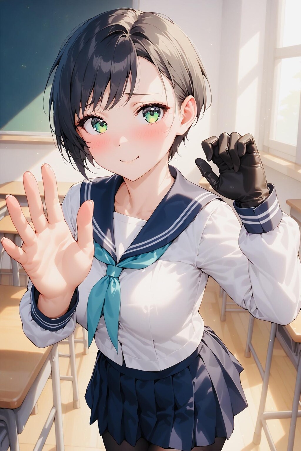ナマ手露出サキちゃん