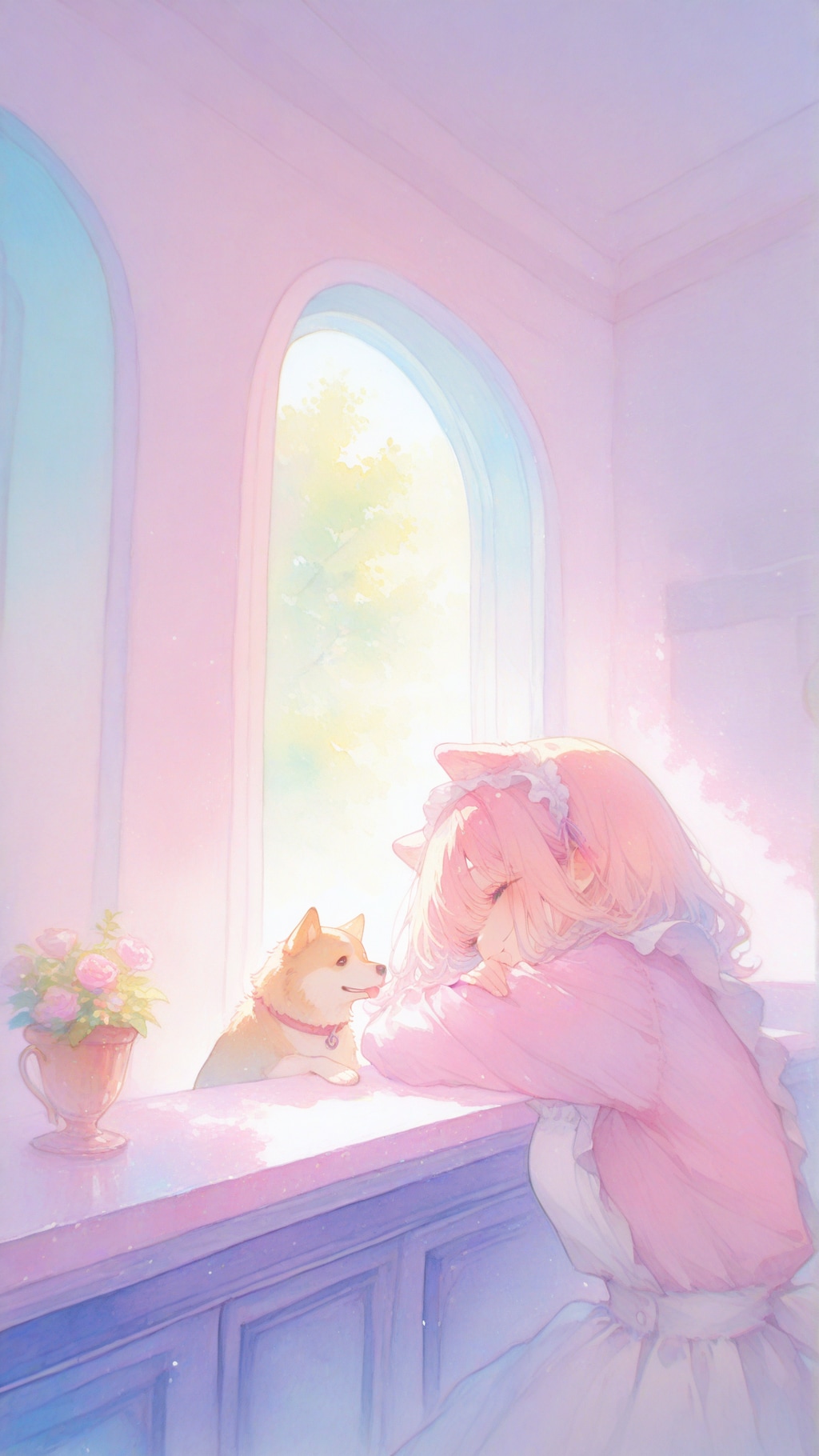 犬耳メイドさんと犬