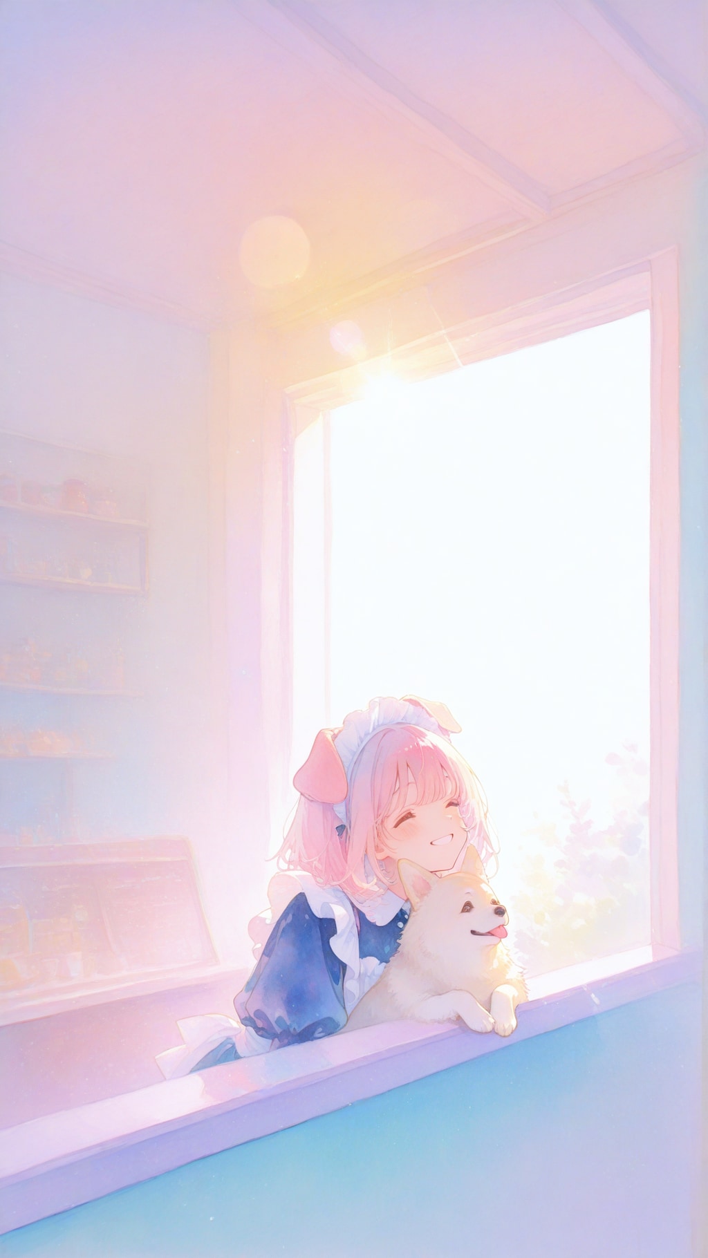 犬耳メイドさんと犬