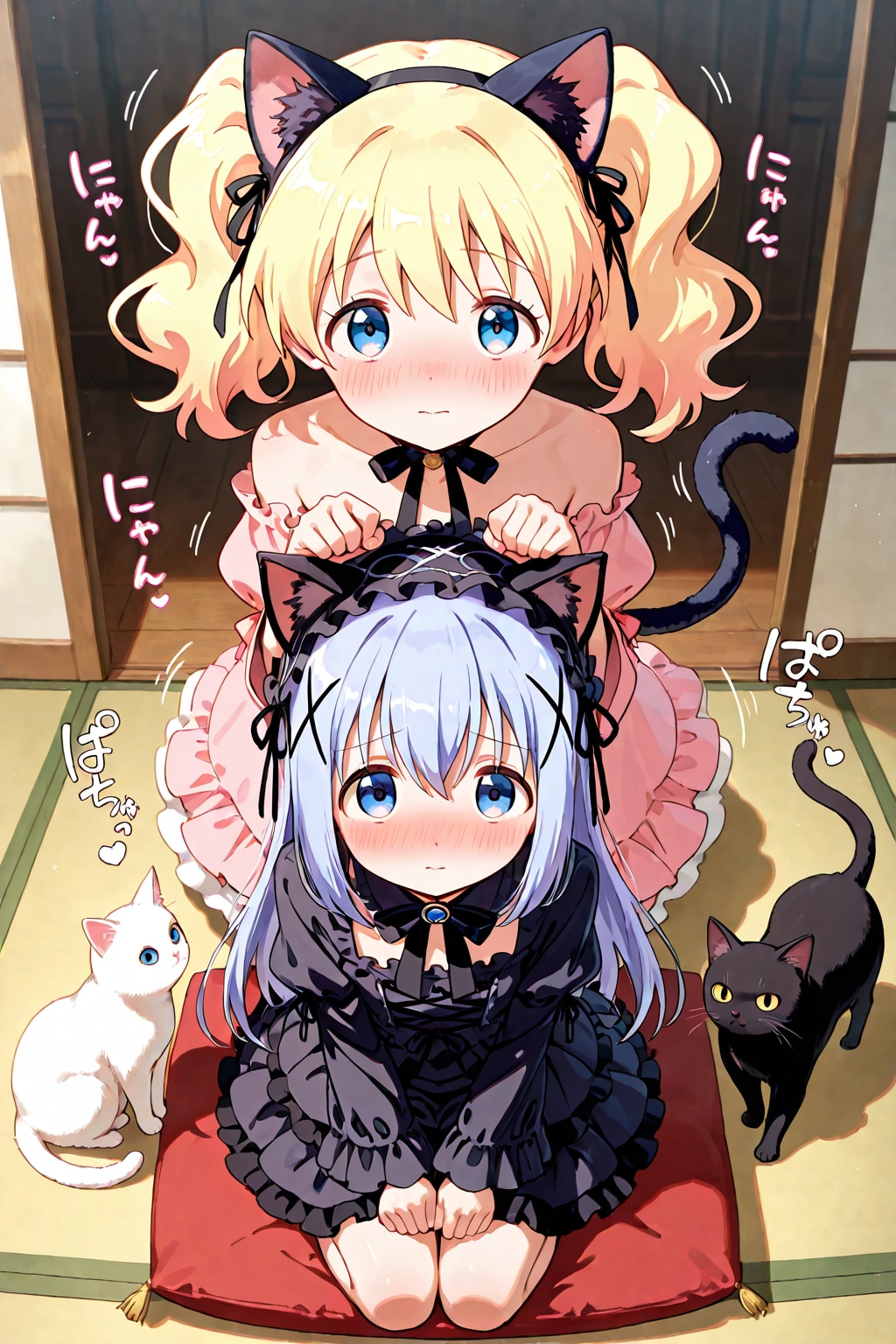 猫と一緒　01