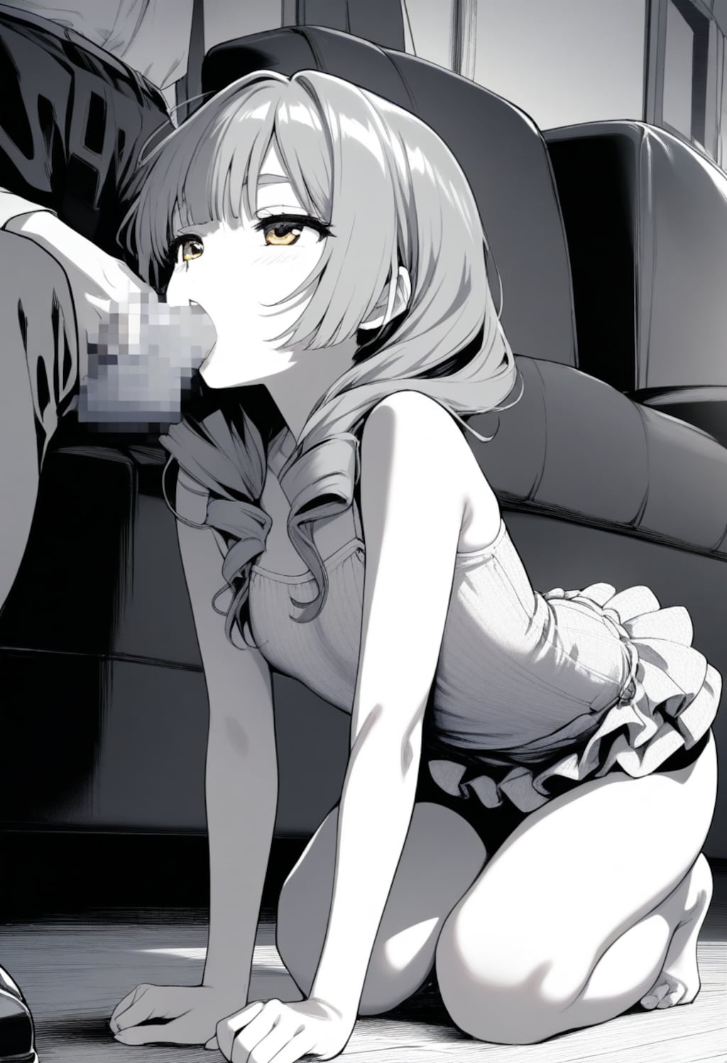 カラー画像と白黒画像