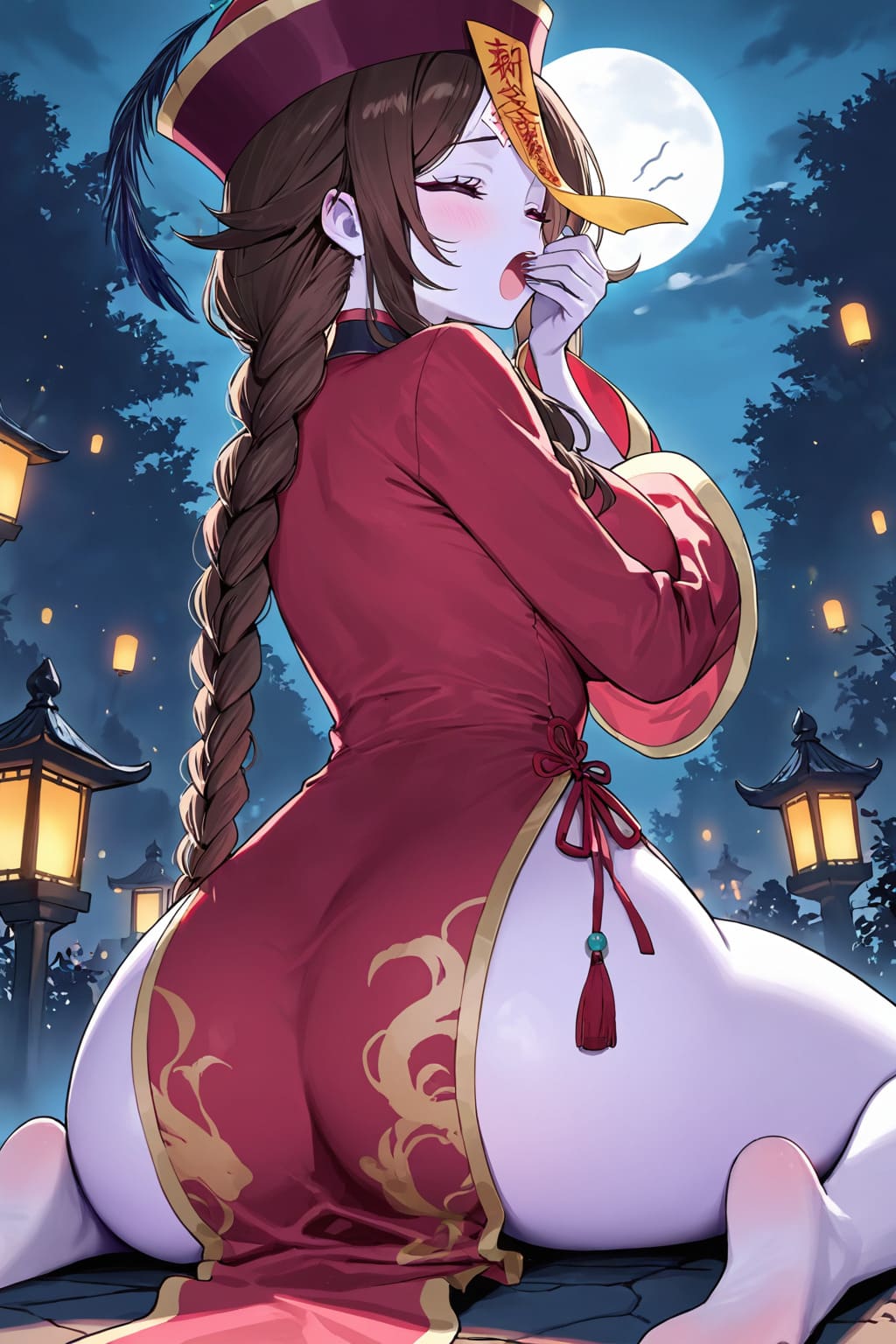 寝起きキョンシーさん