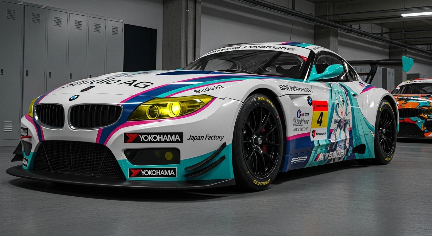 BMWZ4初音ミクレーシングカー | の人気AIイラスト・グラビア