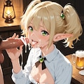 酒場のエルフ_顔射 7枚目