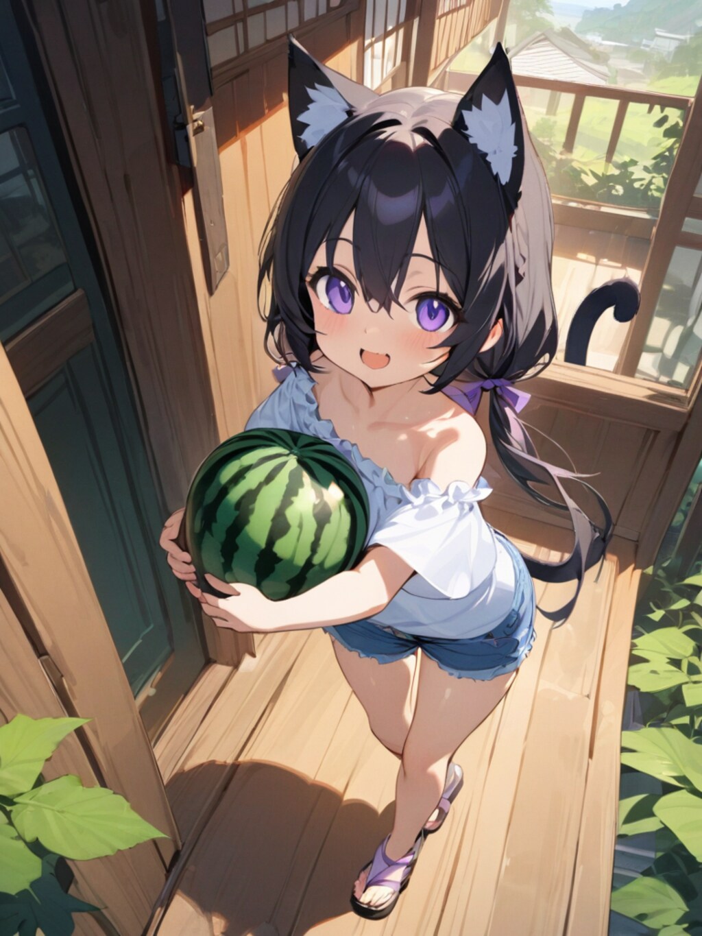 早くスイカ食べようよ！