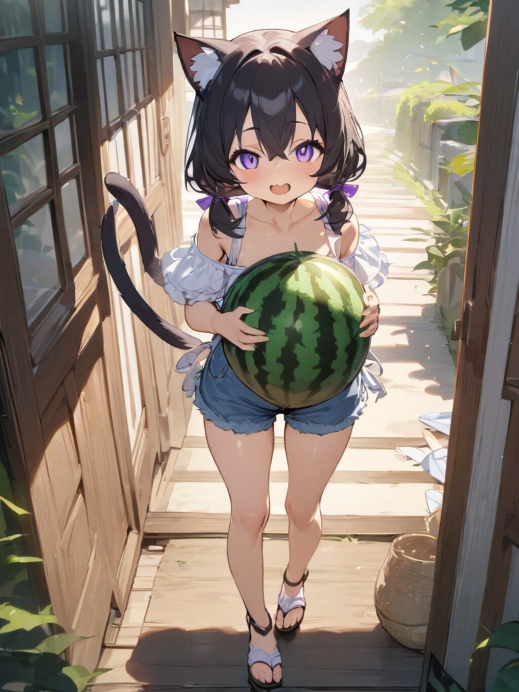 早くスイカ食べようよ！