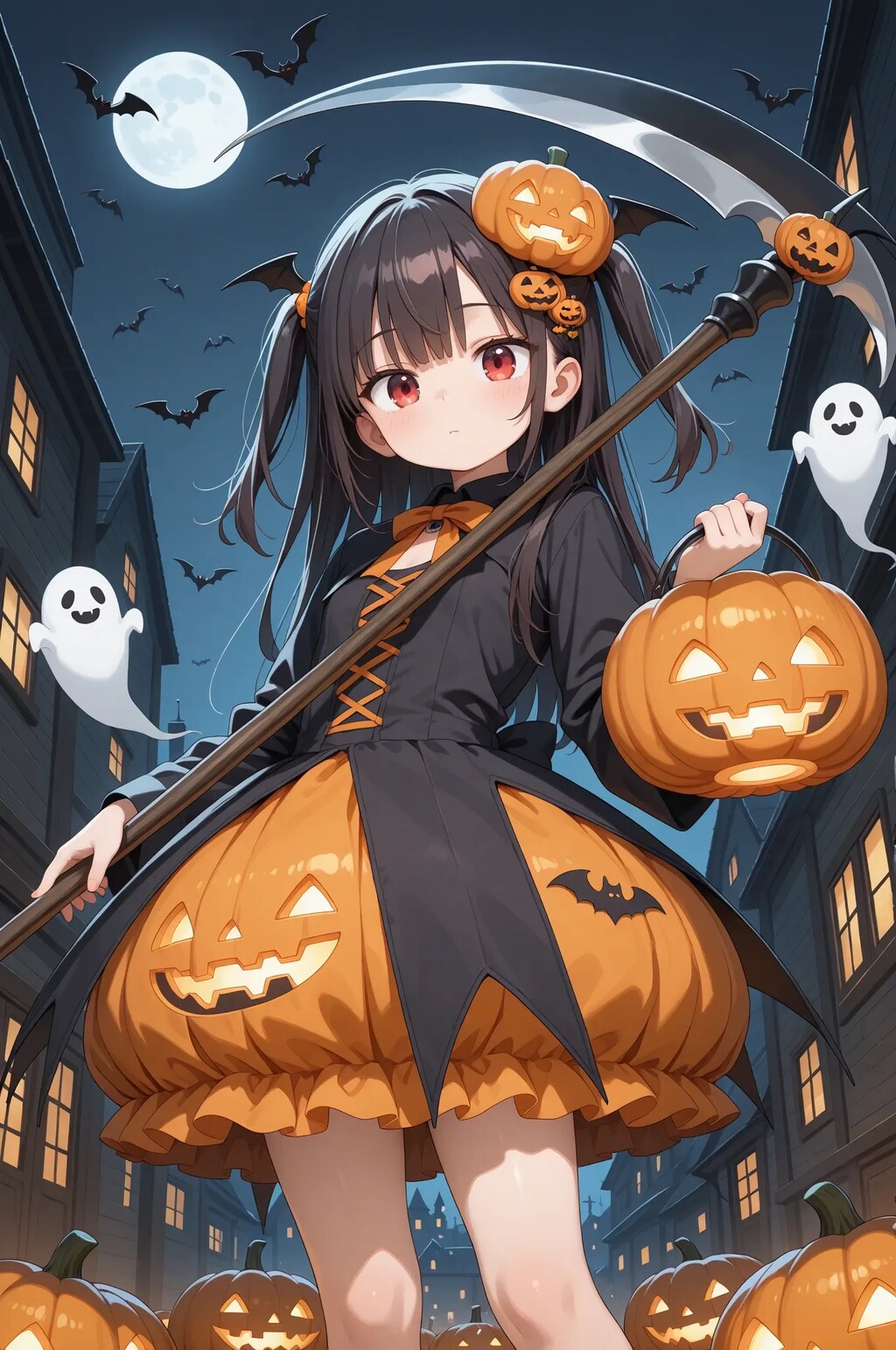 お菓子くれないと切っちゃいますよ？