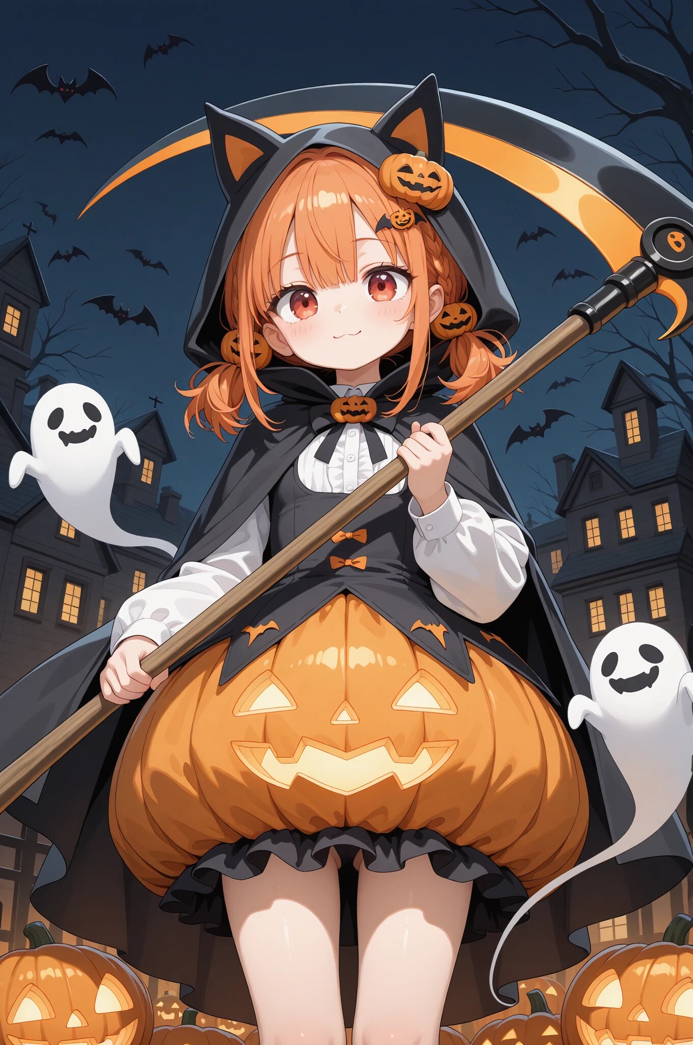 お菓子くれないと切っちゃいますよ？ | の人気AIイラスト・グラビア