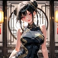黒髪チャイナドレスのお姉さんまとめ 10枚目