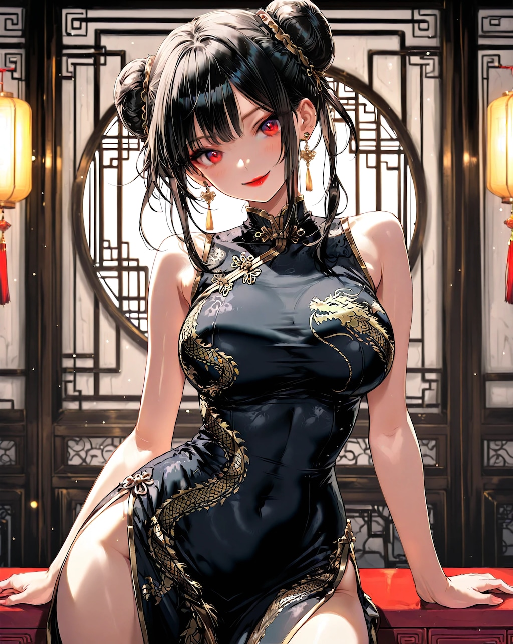 黒髪チャイナドレスのお姉さんまとめ