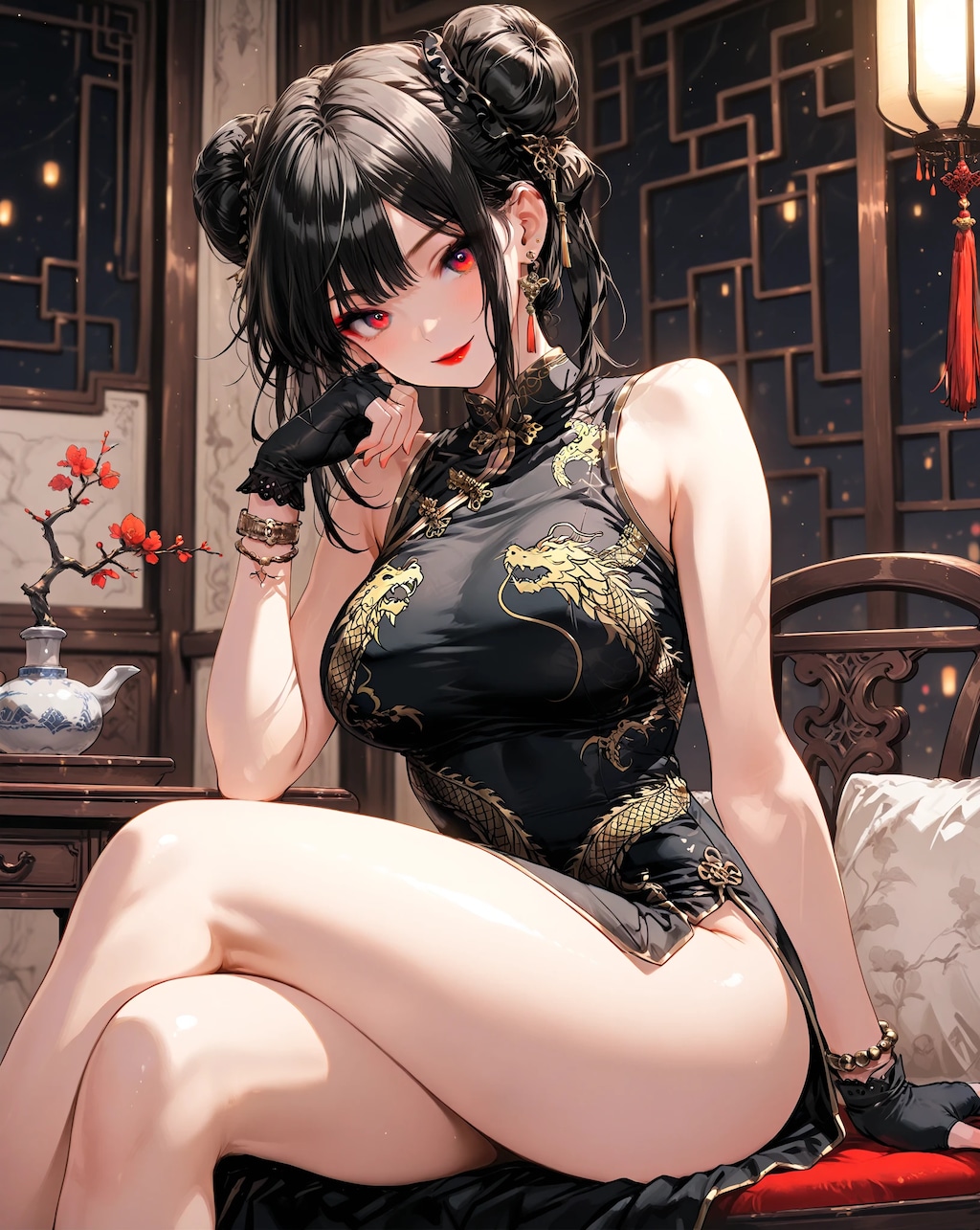黒髪チャイナドレスのお姉さんまとめ