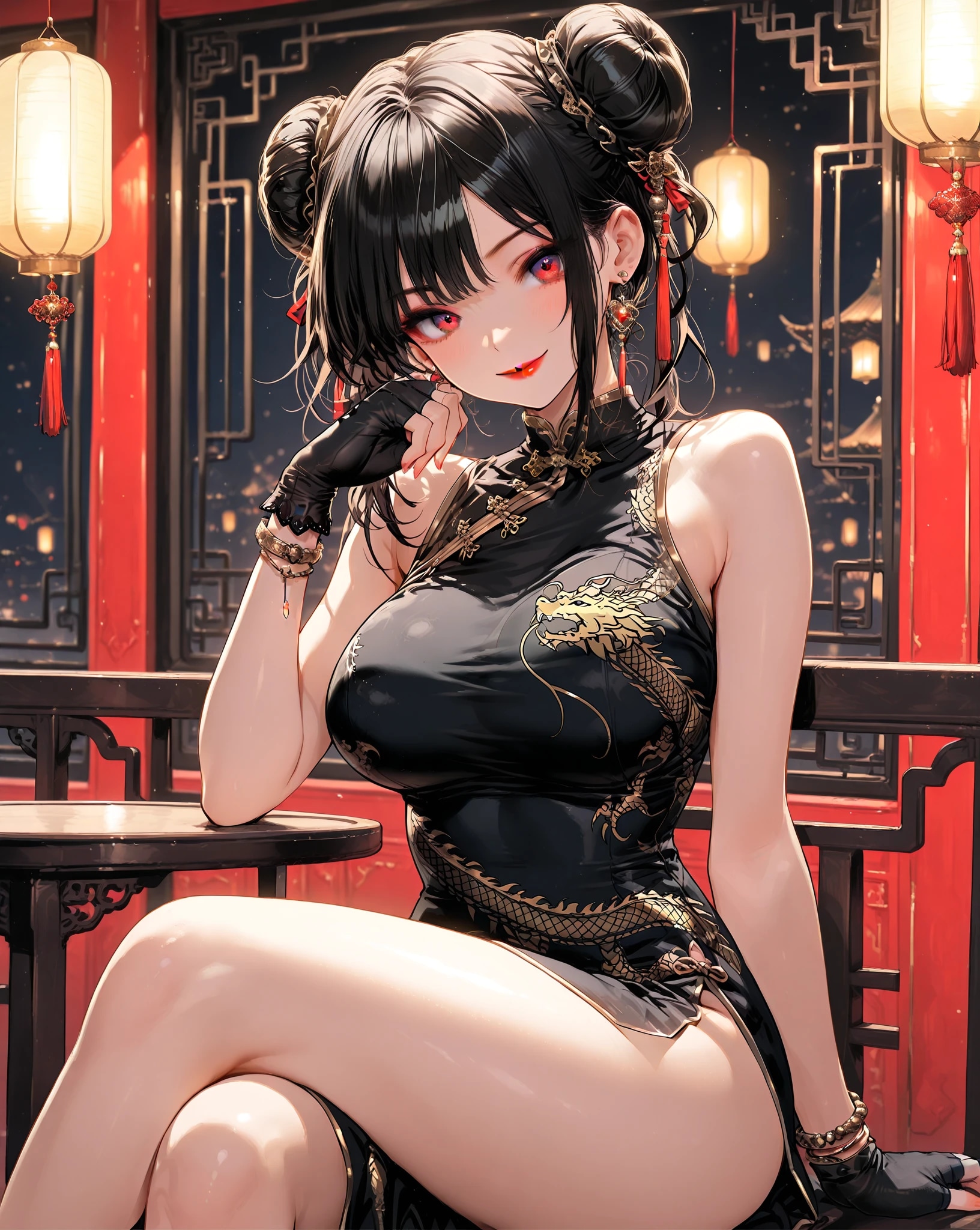 黒髪チャイナドレスのお姉さんまとめ