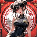 黒髪チャイナドレスのお姉さんまとめ 7枚目