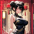 黒髪チャイナドレスのお姉さんまとめ 8枚目