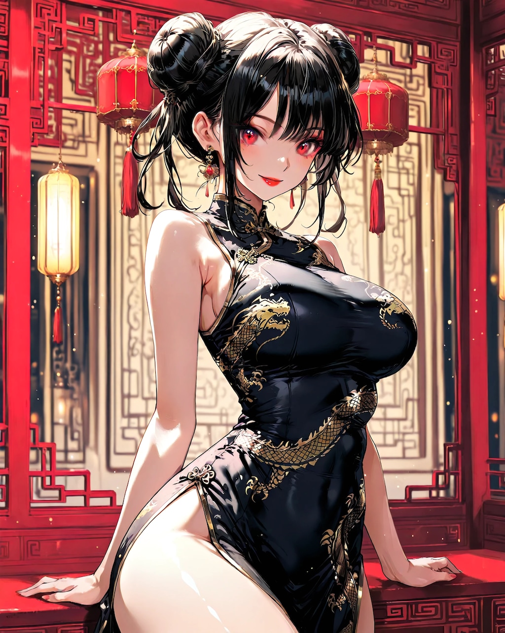 黒髪チャイナドレスのお姉さんまとめ