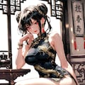 黒髪チャイナドレスのお姉さんまとめ 5枚目