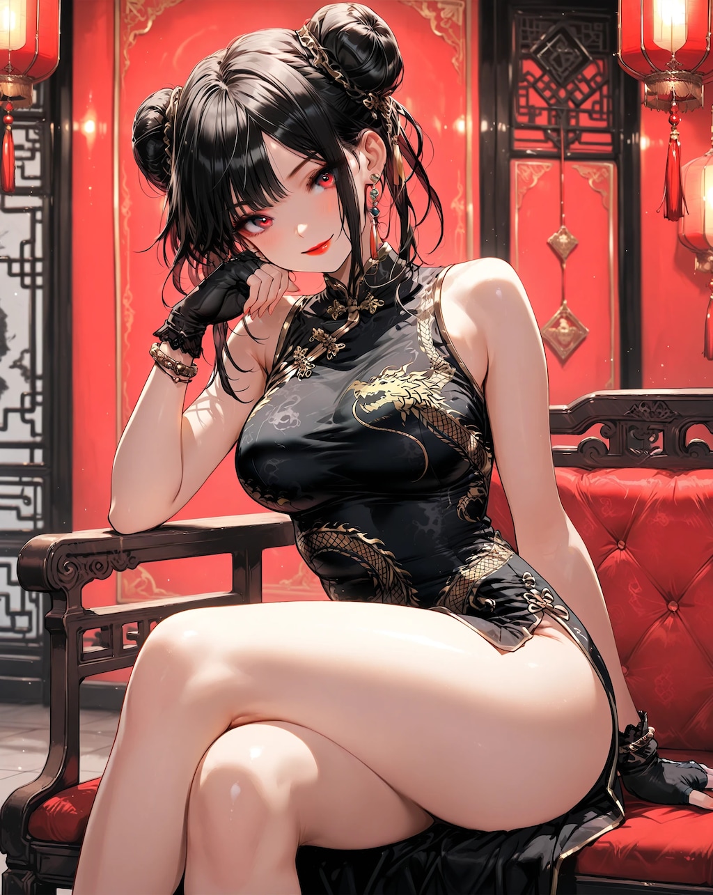 黒髪チャイナドレスのお姉さんまとめ